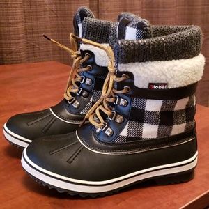 GLOBALWIN Short Waterproof Winter Snow Boots